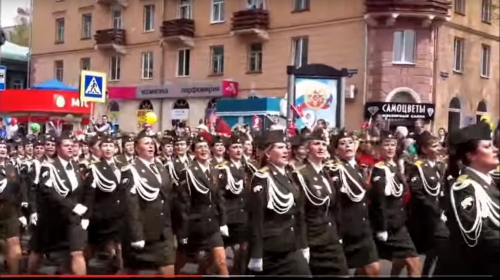 9 мая Томск Парад Роты Солдат