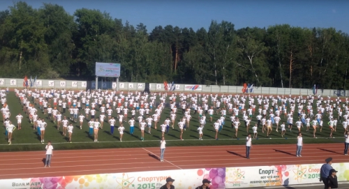 Патриотичный флешмоб в Северске