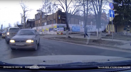 Автомобиль О206УЕ Неспешно по встречке на Бочке