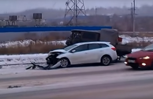 ДТП Томск, ул. Клюева ЖЕСТЬ